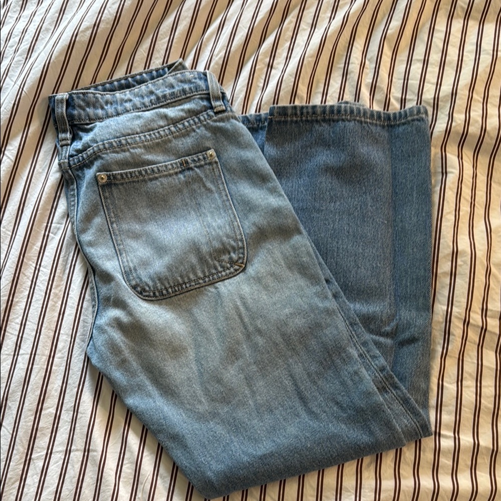 Current/Elliott Light and Medium Blue Jeans